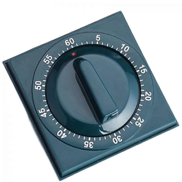 Mechanischer Küchentimer (60 Minuten), Manueller Kochtimer Mechanischer Küchentimer Mit Alarm (türkis)