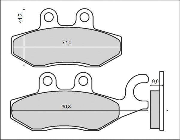 Brenta Bremsbeläge Kh418 (organisch)