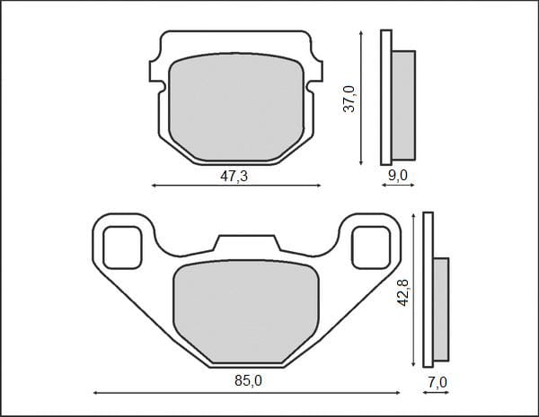 Brenta Bremsbeläge Kh083 (organisch)