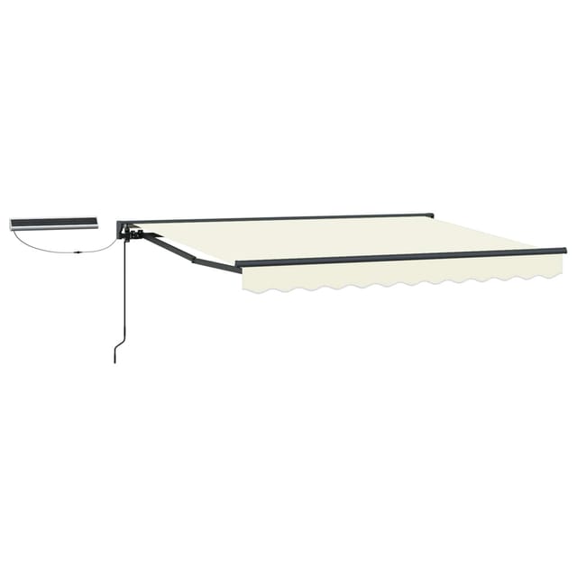 Maison Exclusive - Elektrische Solarmarkise 2,5 X 2 M Creme 100%