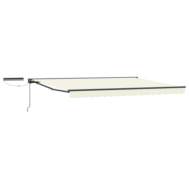 Maison Exclusive - Elektrische Solarmarkise 4,5 X 3,5 M Creme 100
