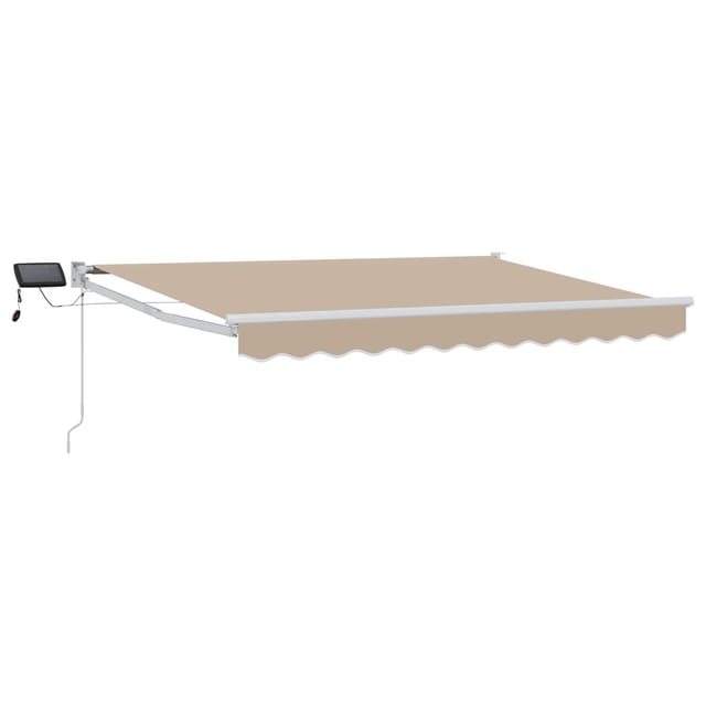 Maison Exclusive - Manuelle Markise Mit Solar-led 3 X 2,5 M Beige