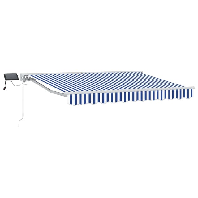 Maison Exclusive - Manuelle Markise Mit Solar-led 2,5 X 2 M Blau-