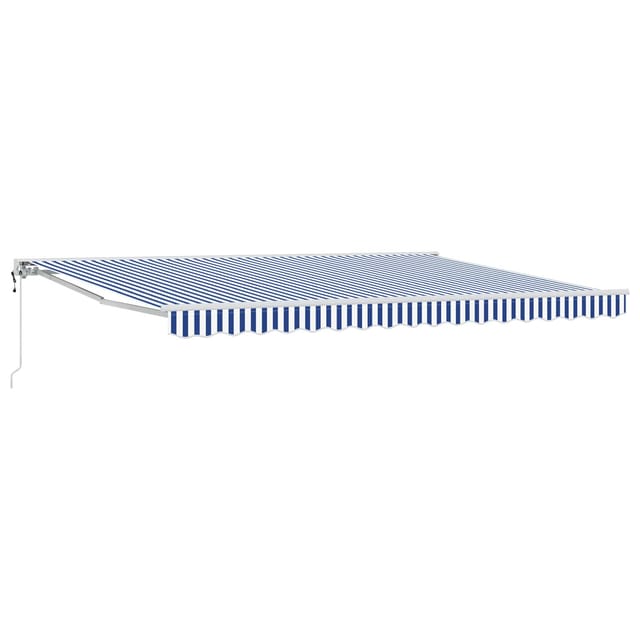 Maison Exclusive - Elektrische Markise 5 X 3,5 M Blau-weiß Gestre