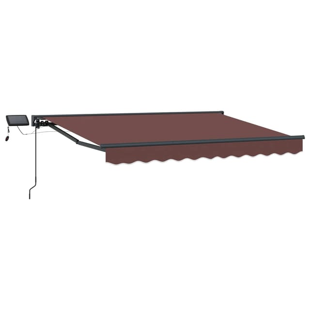 Maison Exclusive - Manuelle Markise Mit Solar-led 2,5 X 2 M Braun