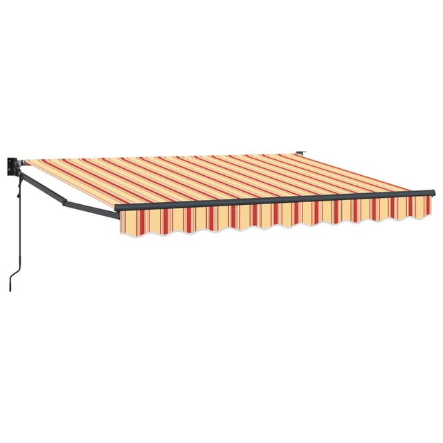 Maison Exclusive - Electric Awning 3,5 X 2 M Gelb, Orange Und Wei