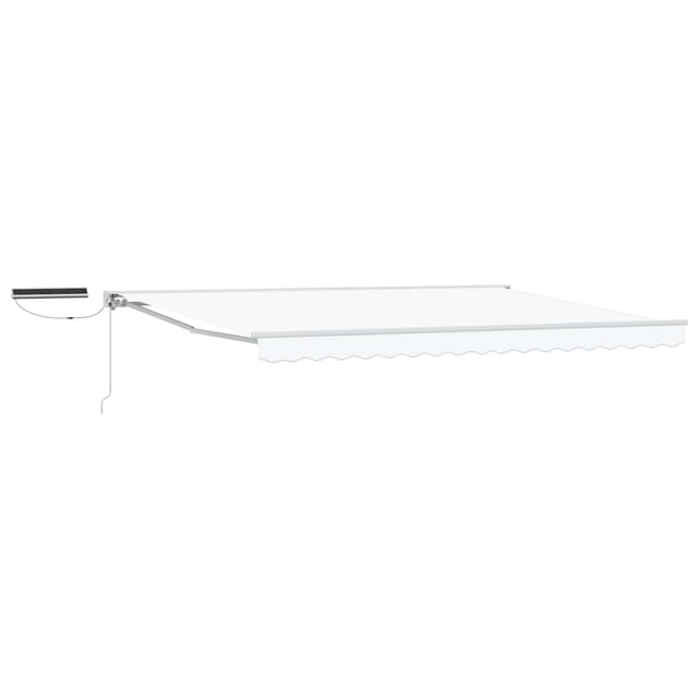 Maison Exclusive - Elektrische Solarmarkise 4 X 3 M Weiß 100% Pol
