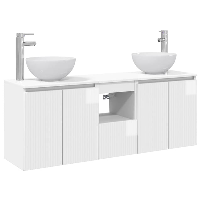 Maison Exclusive - Wandhängendes Badezimmerschrank-set 3 Stk. Hoc