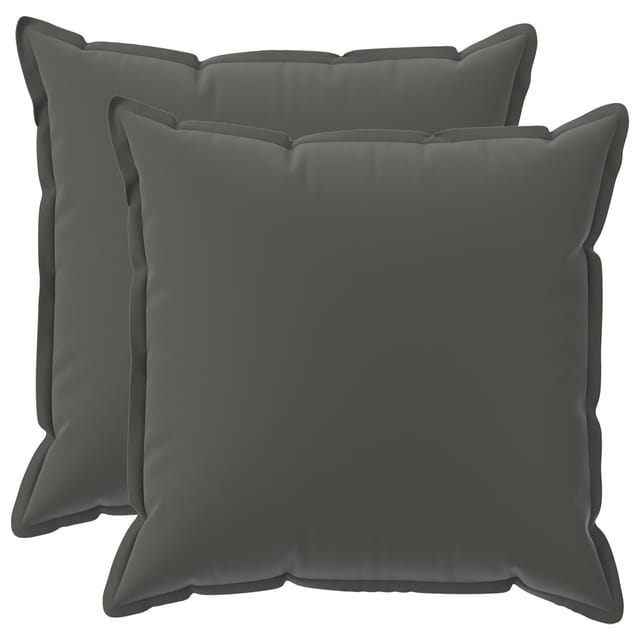 Kissen 2 Stk. Houten Anthrazit 70 X 70 Cm Polyester Vidaxl