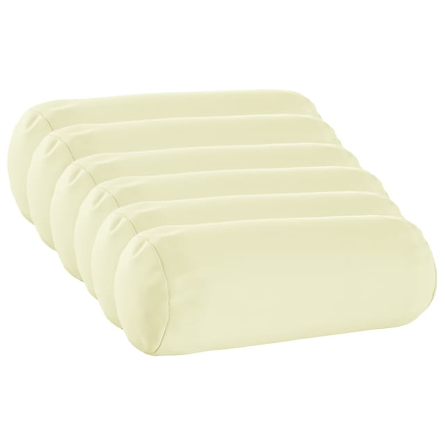 Kissen 6 Stk. Heerlen Creme Ø 15 X 40 Cm Polyester Vidaxl