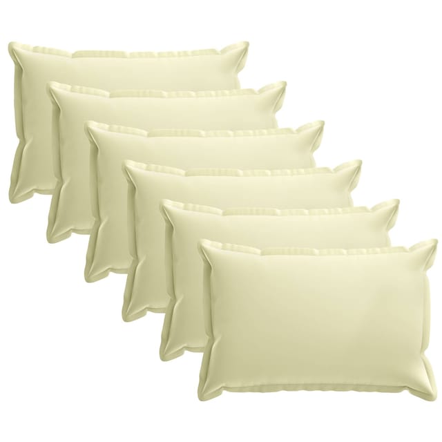 Kissen 6 Stk. Houten Creme 40 X 60 Cm Polyester Vidaxl