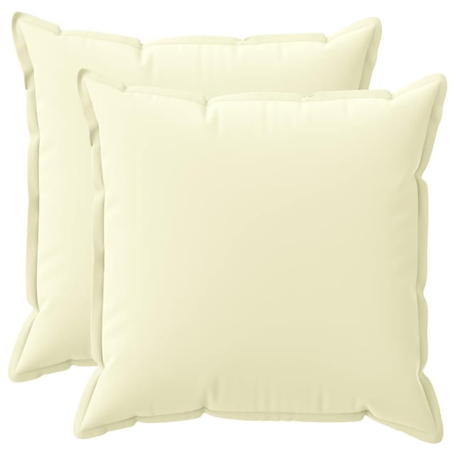 Kissen 2 Stk. Houten Creme 80 X 80 Cm Polyester Vidaxl