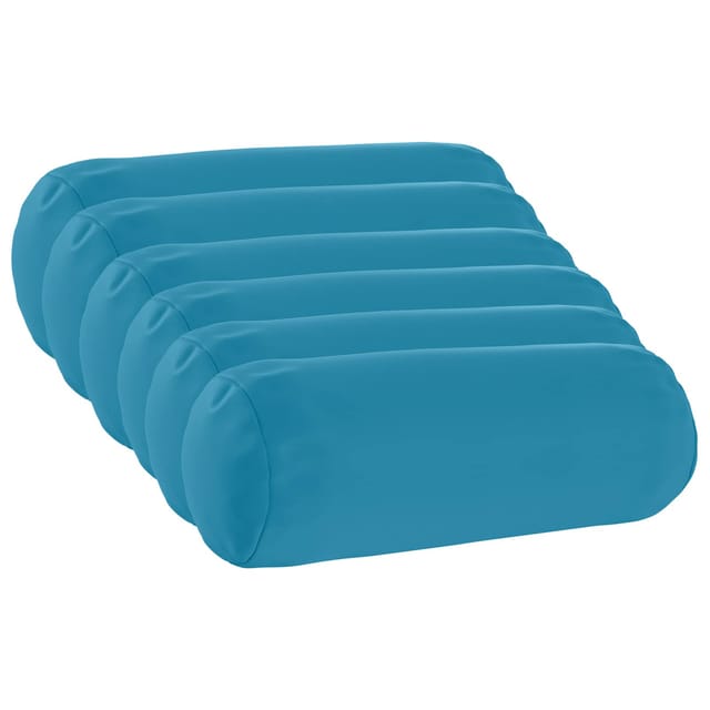 Kissen 6 Stk. Heerlen Himmelblau Ø 15 X 40 Cm Polyester Vidaxl