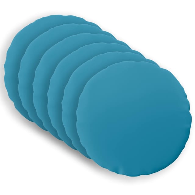 Kissen 6 Stk. Heerlen Himmelblau Ø 60 Cm Polyester Vidaxl