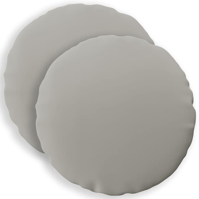 Kissen 2 Stk. Heerlen Grau Ø 60 Cm Polyester Vidaxl