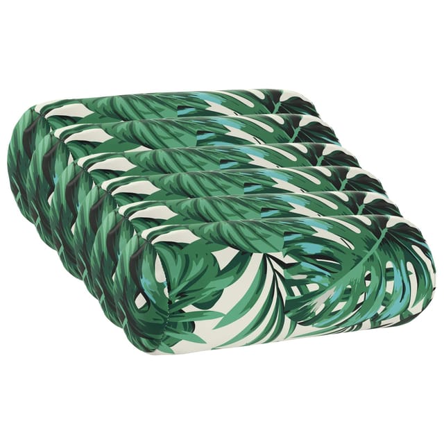 Kissen 6 Stk. Heerlen Blattmuster Ø 15 X 40 Cm Polyester Vidaxl