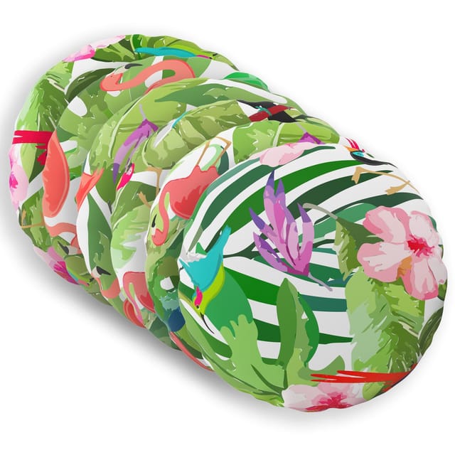 Kissen 6 Stk. Heerlen Mehrfarbig Ø 40 Cm Polyester Vidaxl