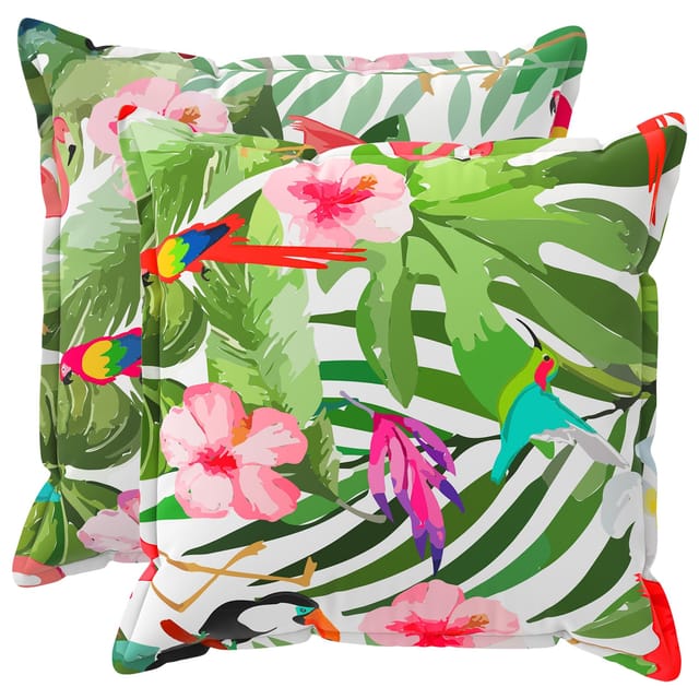 Kissen 2 Stk. Houten Mehrfarbig 80 X 80 Cm Polyester Vidaxl
