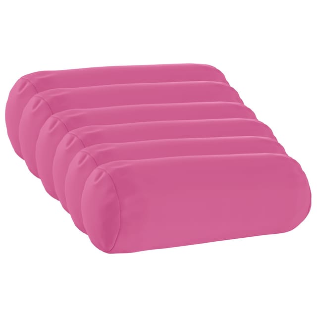 Kissen 6 Stk. Heerlen Rosa Ø 15 X 40 Cm Polyester Vidaxl