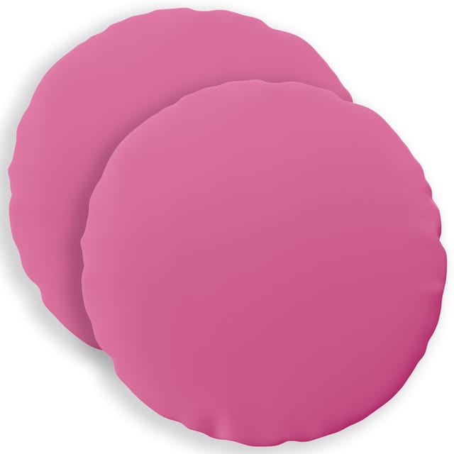 Kissen 2 Stk. Heerlen Rosa Ø 50 Cm Polyester Vidaxl