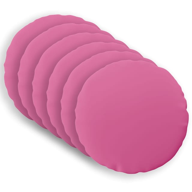 Kissen 6 Stk. Heerlen Rosa Ø 60 Cm Polyester Vidaxl
