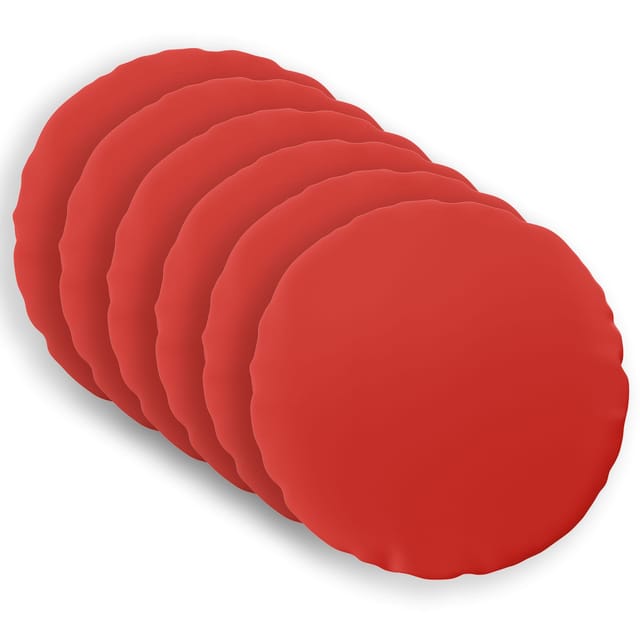 Kissen 6 Stk. Heerlen Rot Ø 60 Cm Polyester Vidaxl