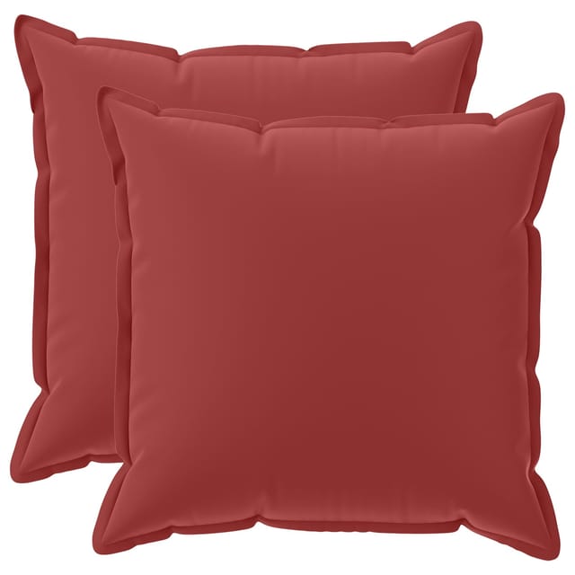 Kissen 2 Stk. Houten Weinrot 65 X 65 Cm Polyester Vidaxl