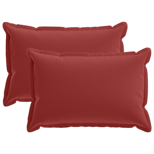 Kissen 2 Stk. Houten Weinrot 50 X 70 Cm Polyester Vidaxl