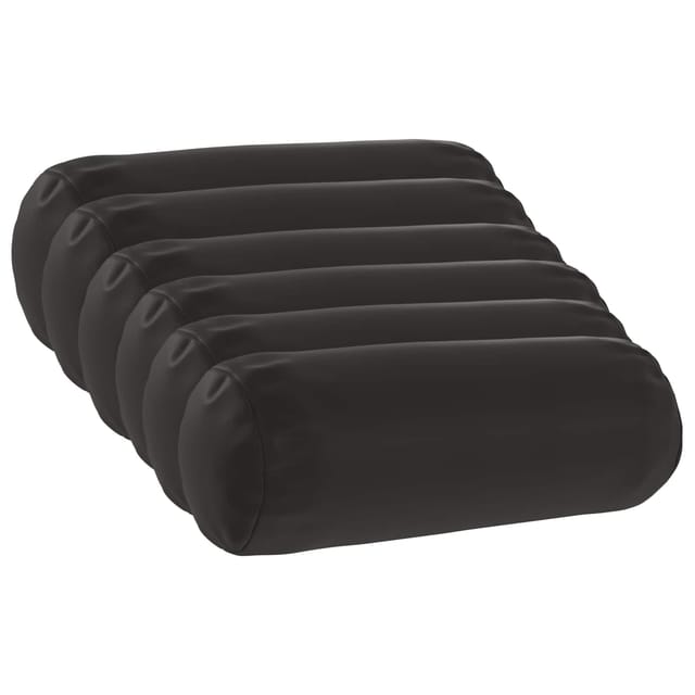 Kissen 6 Stk. Heerlen Schwarz Ø 15 X 40 Cm Polyester Vidaxl