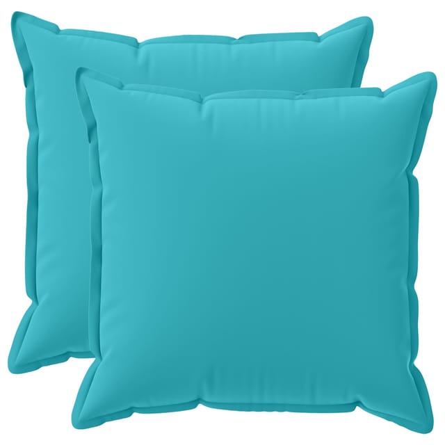 Kissen 2 Stk. Houten Türkis 65 X 65 Cm Polyester Vidaxl