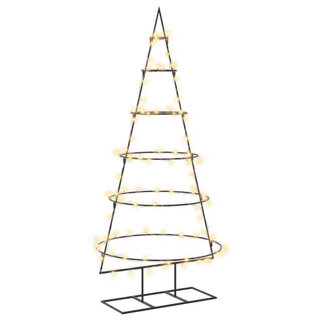 Vidaxl Metal Christmas Tree With Stand Kuopio 150 Cm Warm White Steel