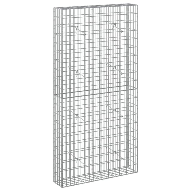 Gabione Mit 3,5 Mm Draht Und 5x10 Cm Maschen 100x20x200 Cm Vidaxl
