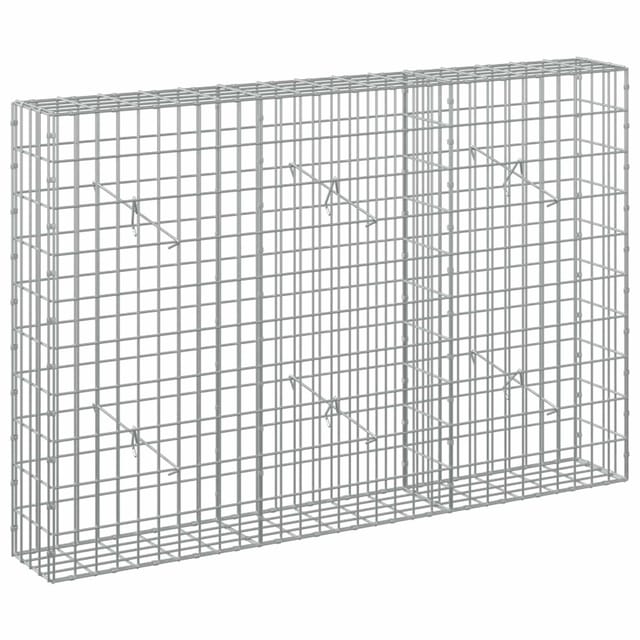 Gabione Mit 3,5 Mm Draht Und 5x10 Cm Maschen 150x20x100 Cm Vidaxl