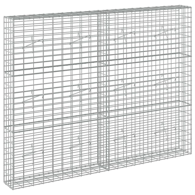 Gabione Mit 3,5 Mm Draht Und 5x10 Cm Maschen 200x20x150 Cm Vidaxl