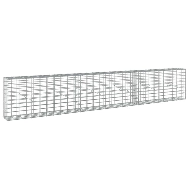 Gabione Mit 3,5 Mm Draht Und 5x10 Cm Maschen 300x20x50 Cm Vidaxl