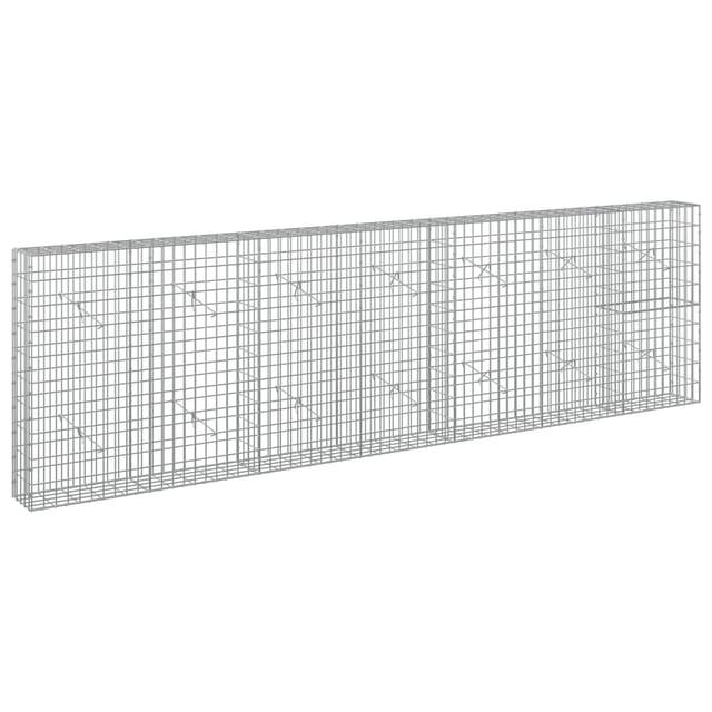 Gabione Mit 3,5 Mm Draht Und 5x10 Cm Maschen 350x20x100 Cm Vidaxl