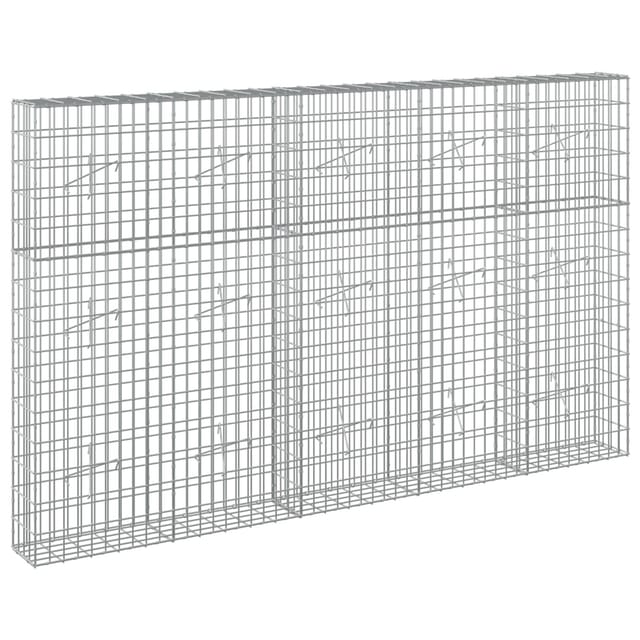 Gabione Mit 3,5 Mm Draht Und 5x10 Cm Maschen 250x20x150 Cm Vidaxl