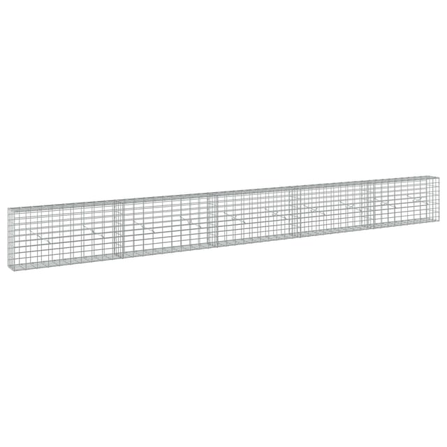 Gabione Mit 3,5 Mm Draht Und 5x10 Cm Maschen 500x20x50 Cm Vidaxl