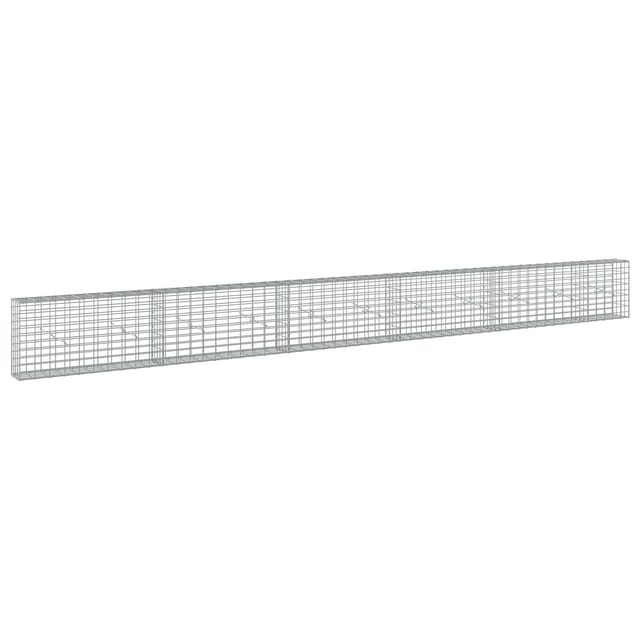 Gabione Mit 3,5 Mm Draht Und 5x10 Cm Maschen 550x20x50 Cm Vidaxl
