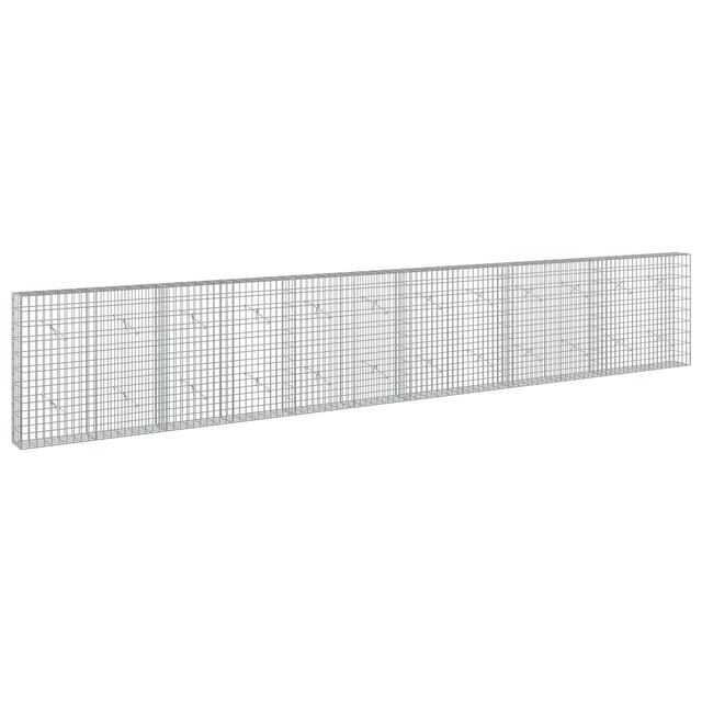 Gabione Mit 3,5 Mm Draht Und 5x10 Cm Maschen 600x20x100 Cm Vidaxl