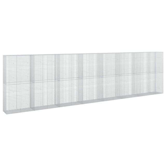 Gabione Mit 5 Mm Draht Und 5x2,5 Cm Maschen 750x50x200 Cm Vidaxl