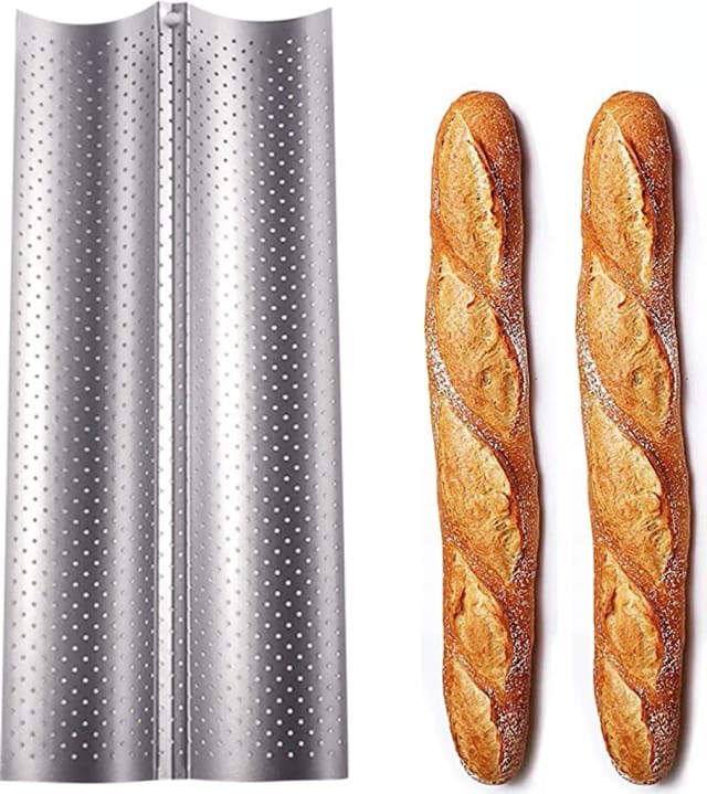 Moule À Baguettes Pour Deux Pains Accessoire De Boulangerie Pour Cuisson De Pain Traditionnel Français À La Maison