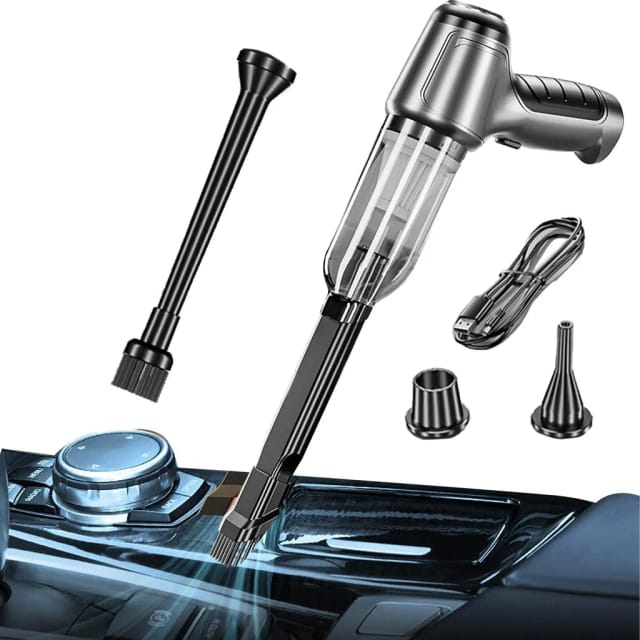 Aspirateur De Voiture Sans Fil Cent Vingt Watts Rechargeable Mini Balai Portatif Pour Nettoyage Intérieur