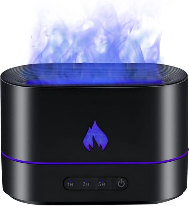 Diffuseur D Aromathérapie Flamme Deux Cents Millilitres Trois En Un Humidificateur Avec Deux Modes Sans Eau Pour Maison