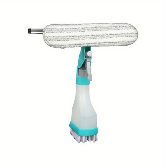 Brosse De Nettoyage De Vitres 2 En 1, Nettoyant Multi-usages Pour Gratter, Essuyer, Frotter Et Vaporiser, Outil De Nettoyage Ménager Créatif