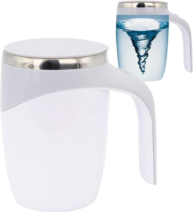 Mug Auto-mélangeur - Mug Électrique Magnétique Automatique, Tasse À Café Rotative, Bureau/cuisine/voyage/maison 400 Ml