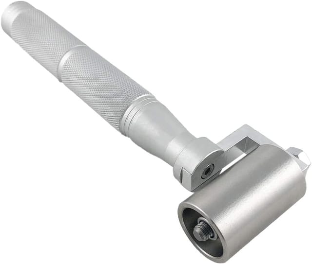 Rouleau Presse-joint Pour Papier Peint En Acier Inoxydable, Outil De Lissage Avec Manche En Alliage D’aluminium