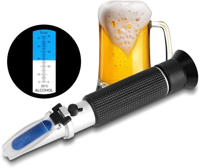 Réfractomètre Manuel Pour Alcool Zéro À Quatre Vingt Pour Cent Pour Bière Et Vin Mesureur De Fructose Pour Brassage Maison