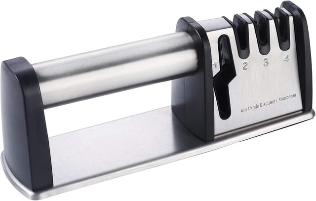 Aiguiseur Quatre En Un En Tungstène Et Céramique Pour Couteaux Et Ciseaux Outil De Cuisine