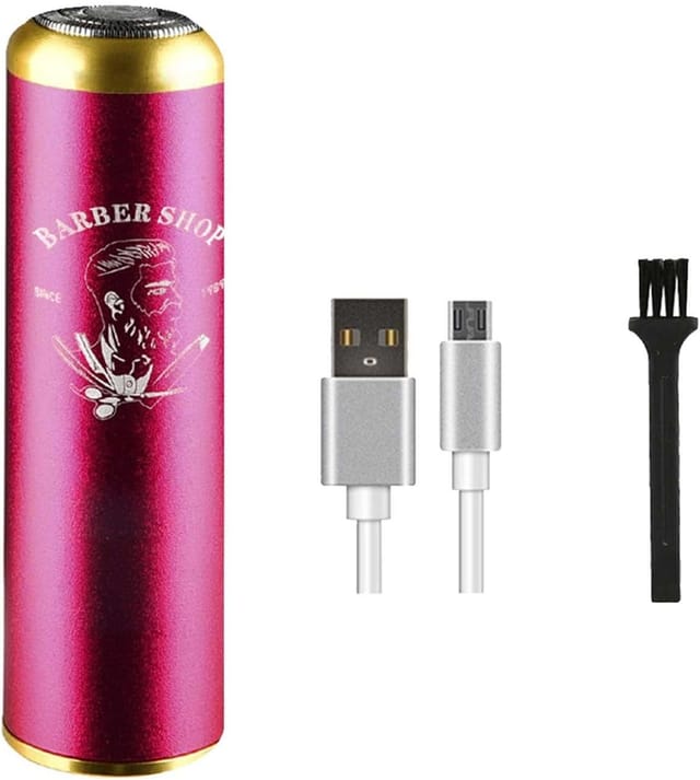 Tondeuse Electrique De Voyage Pour Homme Mini Avec Foil Lavable Rasoir Rechargeable Micro Portable Pour Barbe Et Entretien